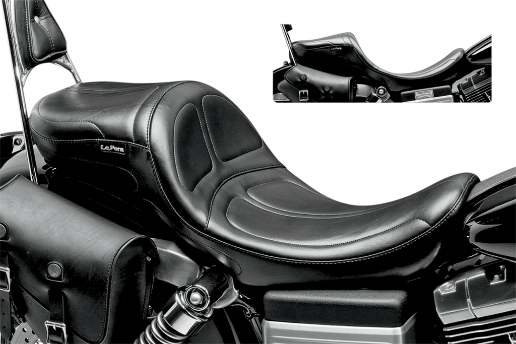 LE PERA Maverick Long Seat - FXD '06-'17 Maverick Daddy Long Legs Seat - Team Dream Rides