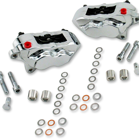 HAWG HALTERS 4-Piston Front Caliper - Dual Disc 4-Piston Brake Caliper - Team Dream Rides
