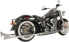 BASSANI XHAUST Fishtail Exhaust - 39" - Softail Fishtail True Dual Exhaust System — without Baffles - Team Dream Rides
