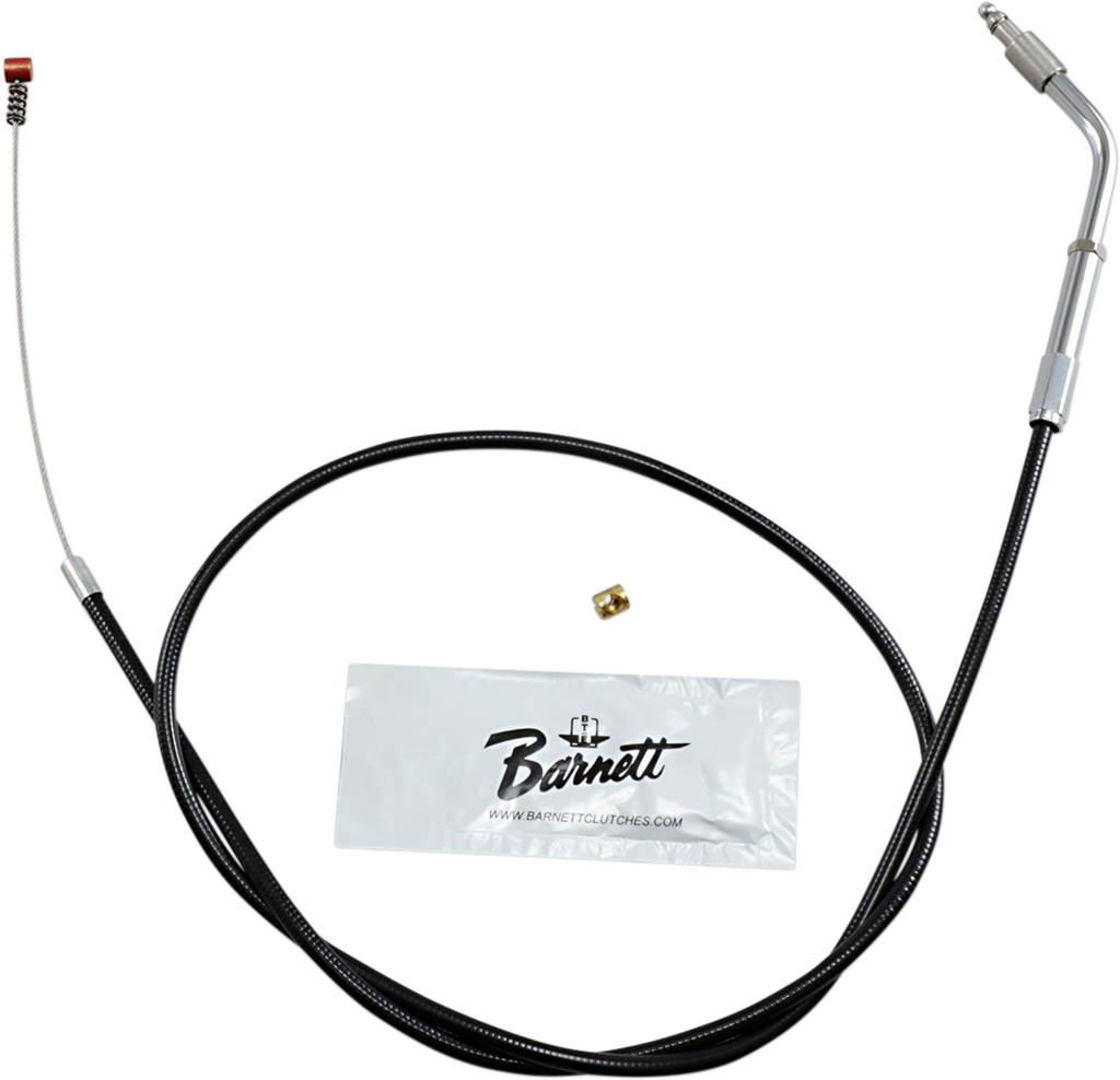 BARNETT Black Idle Cable for '96 - '03 XL Black Vinyl Throttle/Idle Cable - Team Dream Rides