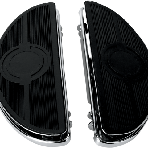 DRAG SPECIALTIES FOOT BRD MOON 80-17 SHKR Vintage Half-moon Style Floorboards - Team Dream Rides