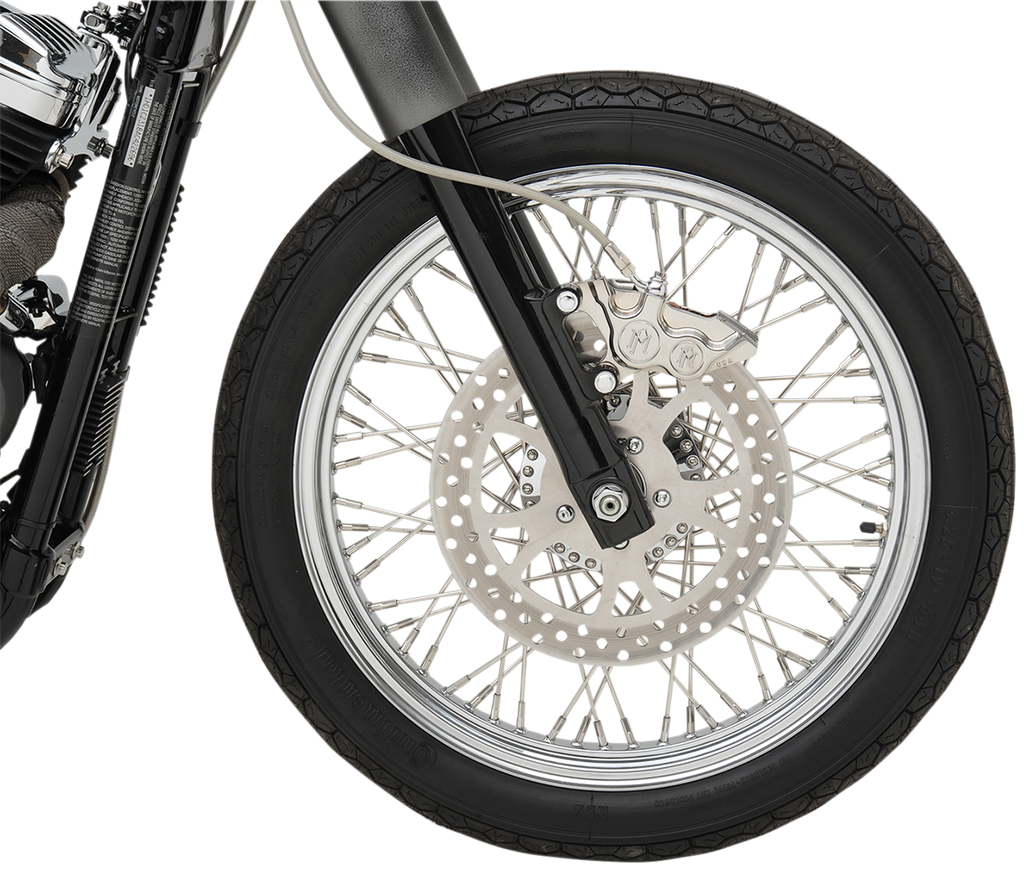 PERFORMANCE MACHINE (PM) Caliper - Front Left - Chrome -  00-17 Harley-Davidson Four-Piston Differential-Bore Caliper - Team Dream Rides