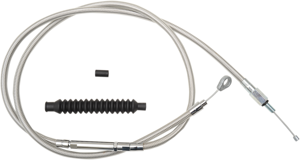 LA CHOPPERS Stainless Steel Braided Clutch Cable For 18" - 20" Ape Hanger Handlebars Stainless Steel Braided Clutch Cable - Team Dream Rides