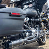 D&D 2017-2022 M8 Harley Touring Bob Cat 2:1 Full Exhaust System - Black - Team Dream Rides