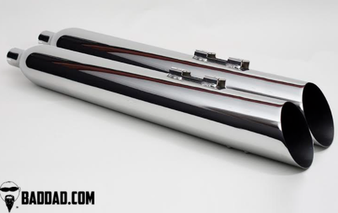 Bad Dad COMPETITION SERIES DUAL PIPES 1995-2016 - CHROME - Team Dream Rides
