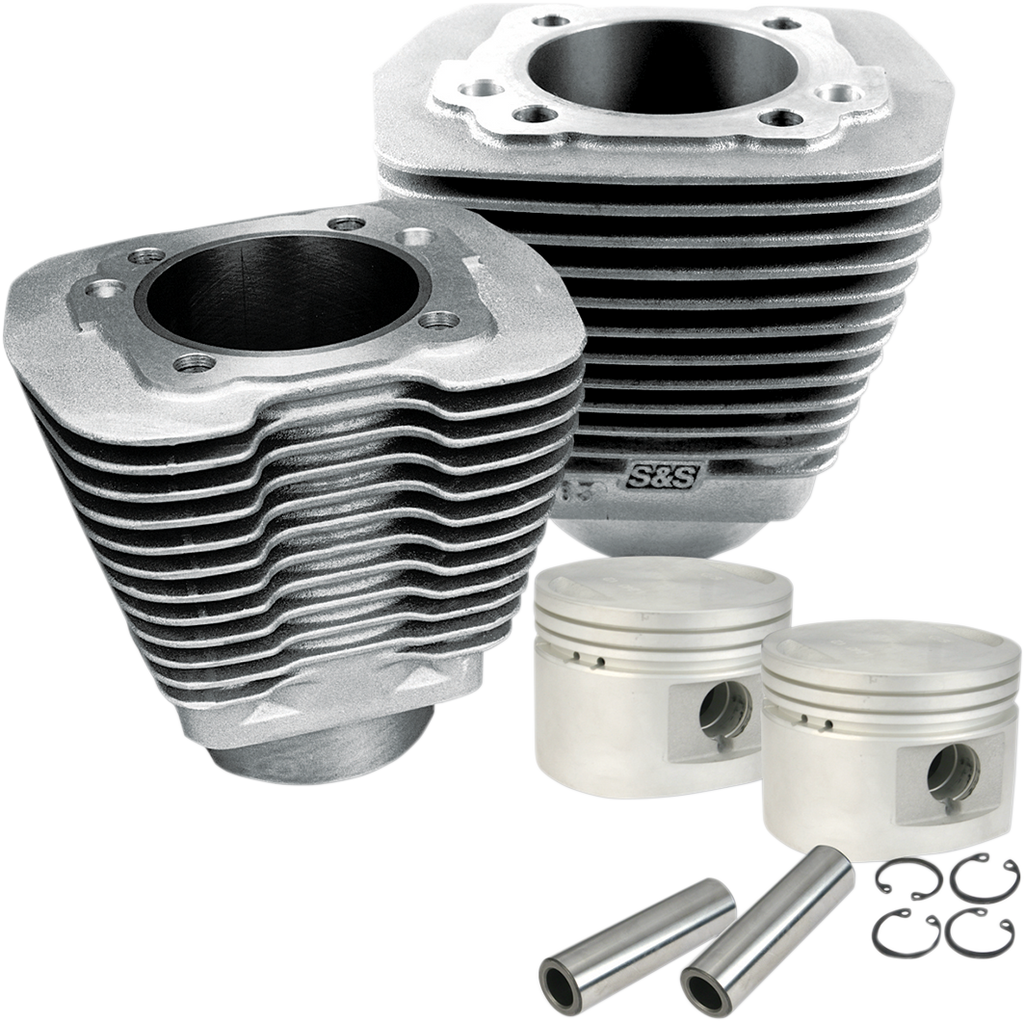 S&S CYCLE Cylinder & Piston Kit - 80" - Evolution Big Twin - Natural 910-0179 - Team Dream Rides