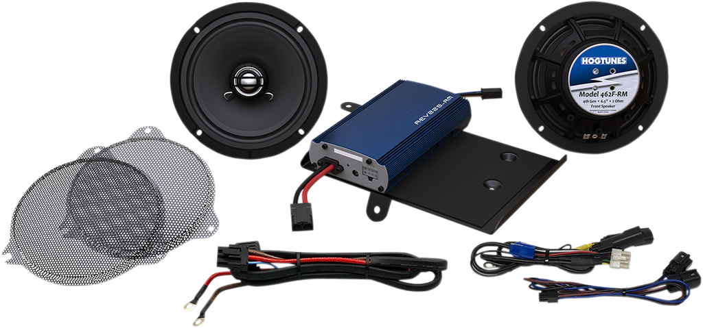 HOGTUNES Front Speaker Kit - 225-Watt Amp 225-Watt Amp/ 6-1/2" Front Speaker Kit - Team Dream Rides
