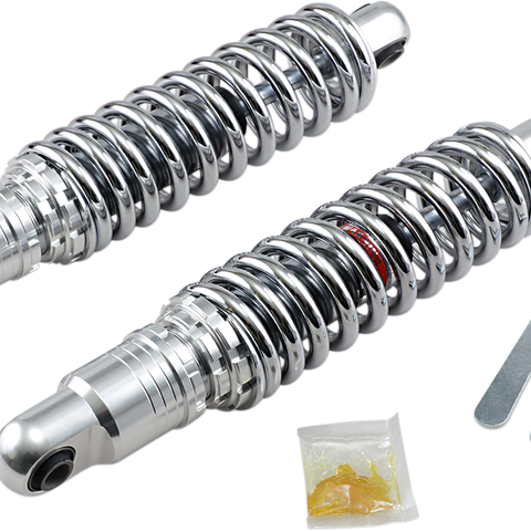 DRAG SHOCKS Premium Ride-Height Adjustable Shocks - Chrome - Heavy Duty - 13
