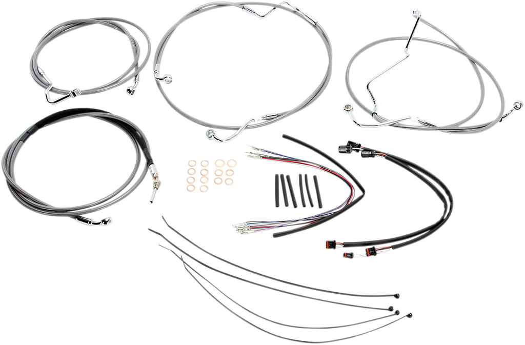 MAGNUM Stainless Steel XR Control Cable Kit XR Handlebar Installation Kit - Team Dream Rides