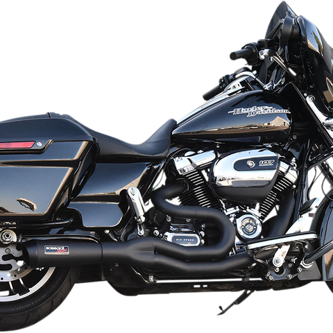 BASSANI XHAUST 2:1 Exhaust - Black 1F68B - Team Dream Rides