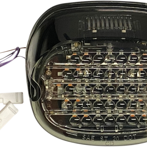 CUSTOM DYNAMICS Taillight w/ Integrated Turn Signal - Top Window - Smoked Lens CD-INT-TL-W-S - Team Dream Rides