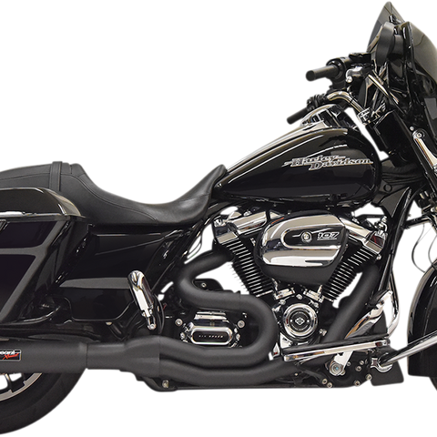BASSANI XHAUST 2:1 Exhaust - Black 1F88B - Team Dream Rides
