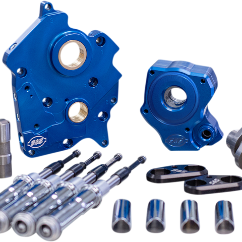 S&S CYCLE Cam Chest Kit with Plate M8 - Chain Drive - Water Cooled - 475 Cam - Chrome Pushrods 310-1000B - Team Dream Rides