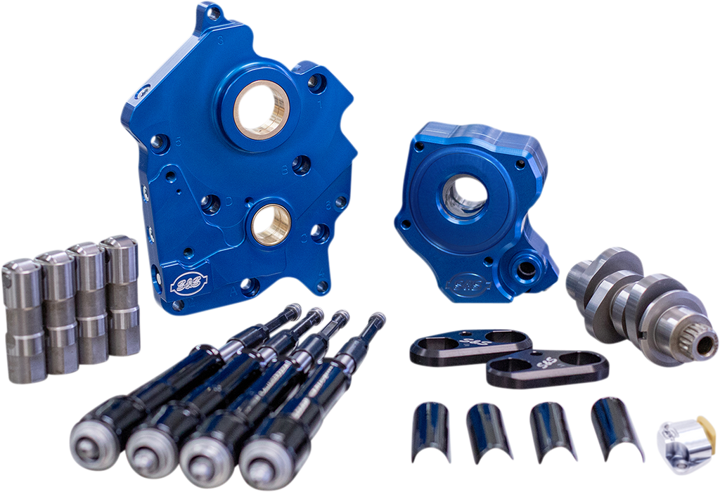 S&S CYCLE Cam Chest Kit with Plate M8 - Chain Drive - Water Cooled - 475 Cam - Black Pushrods 310-1008B - Team Dream Rides