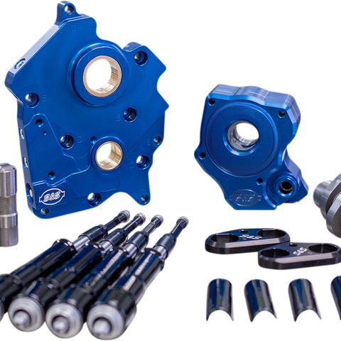 S&S CYCLE Cam Chest Kit with Plate M8 - Chain Drive - Water Cooled - 475 Cam - Black Pushrods 310-1008B - Team Dream Rides