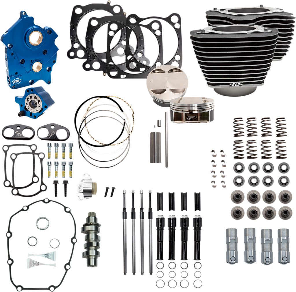 S&S CYCLE 124" Power Package Engine Performance Kit - Chain Drive 310-1054B - Team Dream Rides
