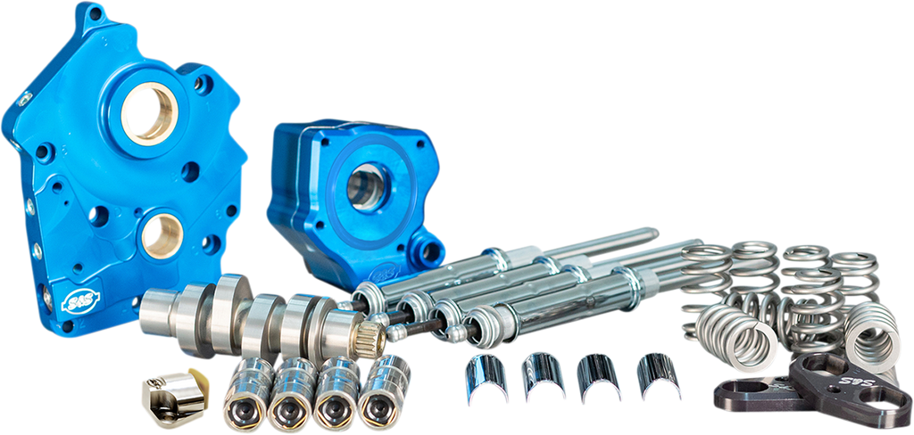 S&S CYCLE Cam Chest Kit with Plate M8 - Chain Drive - Water Cooled - 550 Cam - Chrome Pushrods 310-1080B - Team Dream Rides
