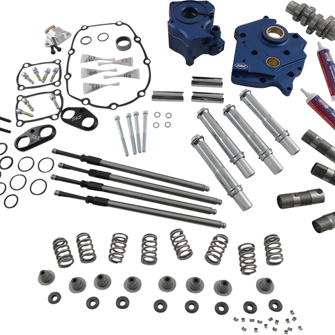 S&S CYCLE Cam Chest Kit with Plate M8 - Chain Drive - Oil Cooled - 540 Cam - Chrome Pushrods 310-1118A - Team Dream Rides