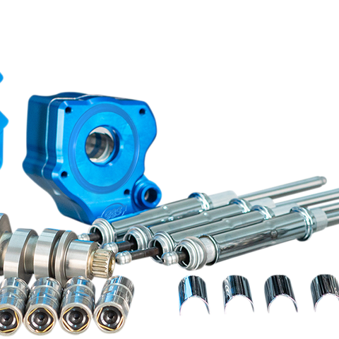 S&S CYCLE Cam Chest Kit with Plate M8 - Chain Drive - Oil Cooled - 550 Cam - Chrome Pushrods 310-1082B - Team Dream Rides