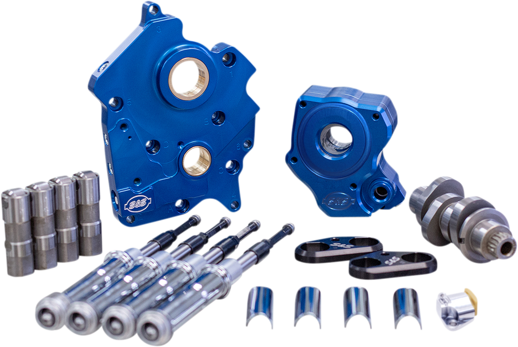 S&S CYCLE Cam Chest Kit with Plate M8 - Chain Drive - Water Cooled - 465 Cam - Chrome Pushrods 310-0999B - Team Dream Rides