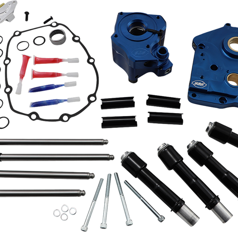 S&S CYCLE Cam Chest Kit with Plate M8 - Chain Drive - Water Cooled - 465 Cam - Black Pushrods 310-1007B - Team Dream Rides