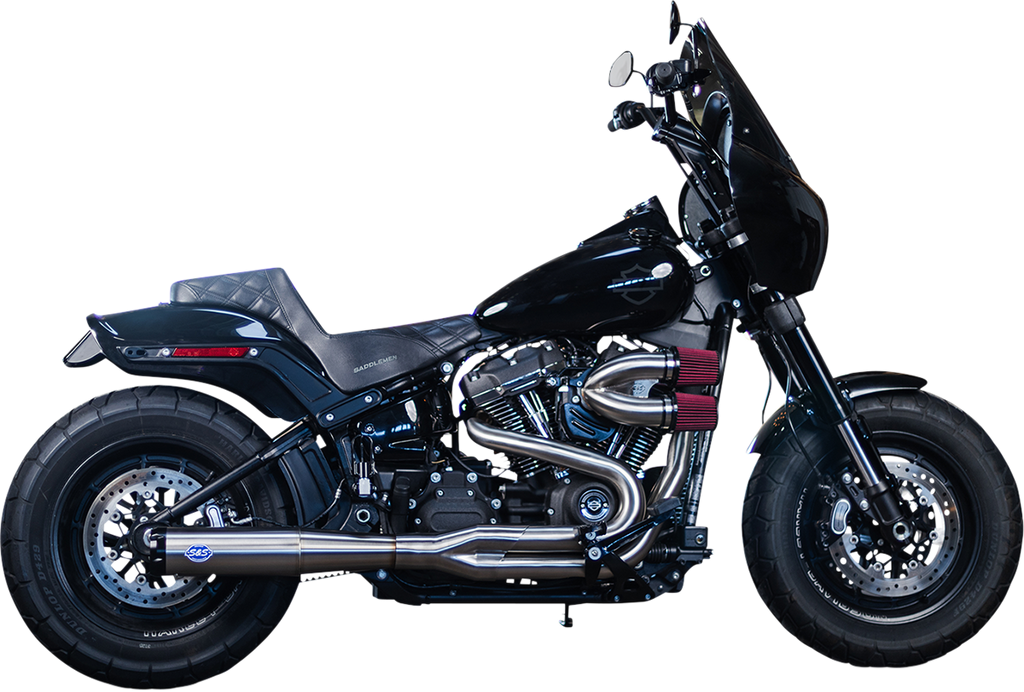S&S CYCLE SuperStreet 2:1 50 State Exhaust System - M8 Softail - Stainless Steel 550-0996B - Team Dream Rides
