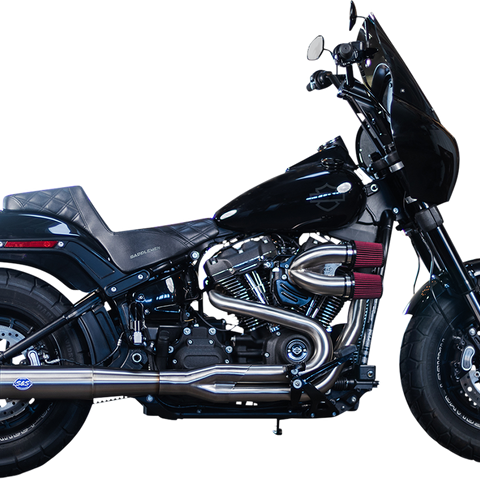 S&S CYCLE SuperStreet 2:1 50 State Exhaust System - M8 Softail - Stainless Steel 550-0996B - Team Dream Rides