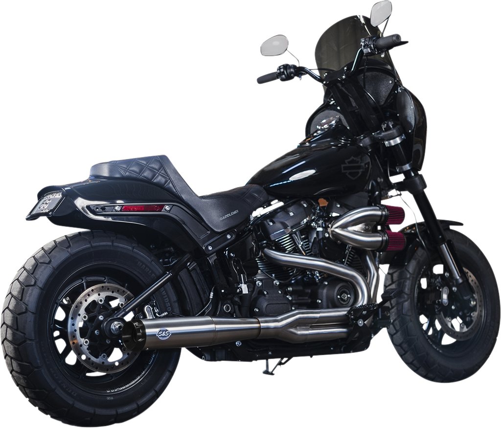 S&S CYCLE SuperStreet 2:1 50 State Exhaust System - M8 Softail - Stainless Steel 550-0996B - Team Dream Rides