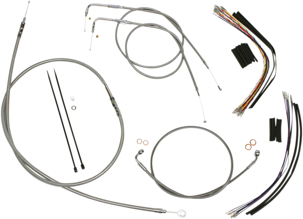 MAGNUM Stainless Steel XR Control Cable Kit XR Handlebar Installation Kit - Team Dream Rides