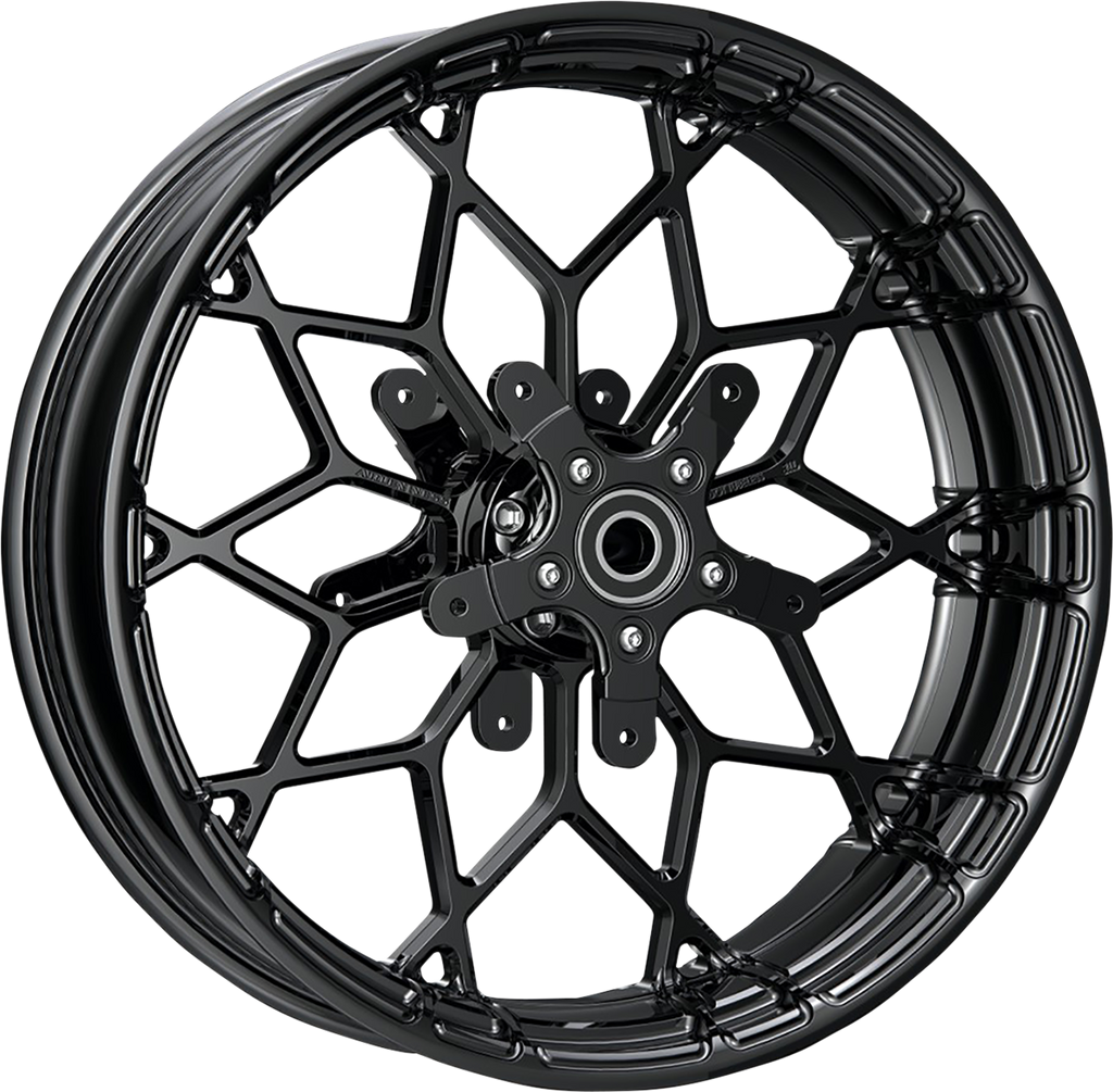 ARLEN NESS Wheel - Fat Factory - Forged - Front - Dual Disc - Black - 18x5.5 91-650 - Team Dream Rides