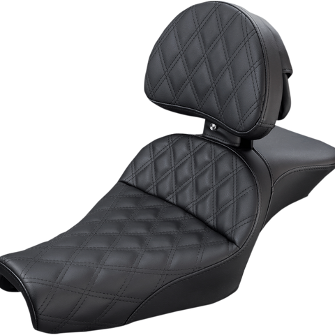 SADDLEMEN Explorer Seat - Backrest - XL with 3.3 Gallon Tanks Explorer Seat - Team Dream Rides