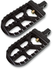 JOKER MACHINE Adjustable Serrated Long Peg - Black Adjustable Serrated Billet Footpegs - Team Dream Rides