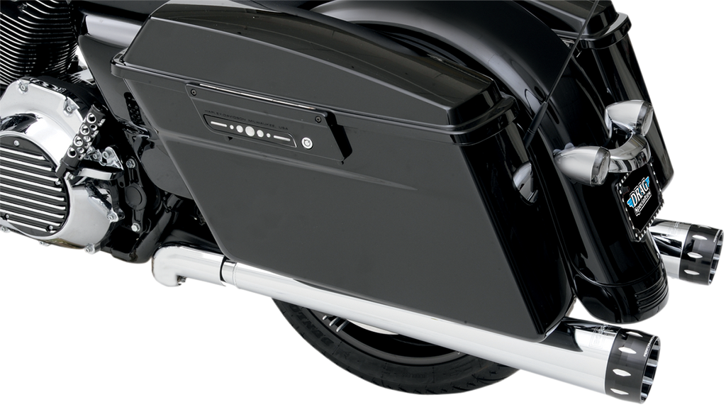 BASSANI XHAUST Megaphone Mufflers - Chr/Pol - Tapered - Performance Baffle Megaphone Slip-On Mufflers - Team Dream Rides