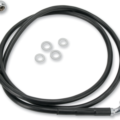 DRAG SPECIALTIES Brake Line - Front - Black - +2