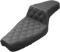 SADDLEMEN Step Up Seat - Lattice Stitched - Black - XL Step Up Seat — Lattice Stitched - Team Dream Rides