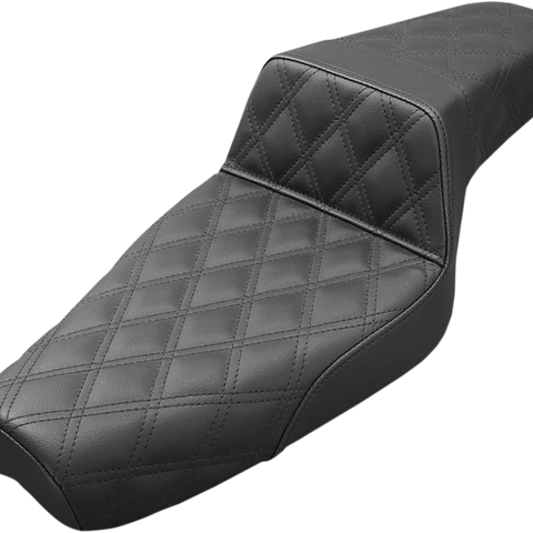 SADDLEMEN Step Up Seat - Lattice Stitched - Black - XL Step Up Seat — Lattice Stitched - Team Dream Rides