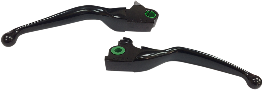 DRAG SPECIALTIES Black Lever Set Wide Blade Lever Set - Team Dream Rides