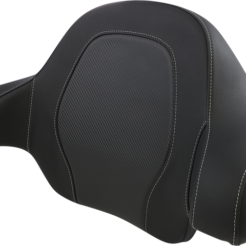SADDLEMEN Tour-Pak? Backrest Pad - RoadSofa - Black - Carbon Fiber - FL '14-'23 814-07-TPACK-CF - Team Dream Rides
