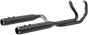 S&S CYCLE El Dorado Dual Exhaust System - Black - Black Thruster 550-0679B - Team Dream Rides