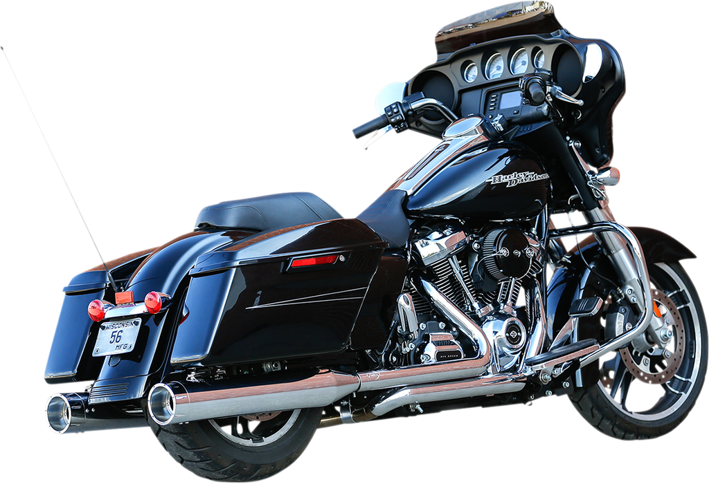 S&S CYCLE El Dorado Dual Exhaust System - Chrome - Chrome Tracer 550-0851A - Team Dream Rides