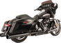 S&S CYCLE El Dorado Dual Exhaust System - Black - Black Thruster 550-0700C - Team Dream Rides