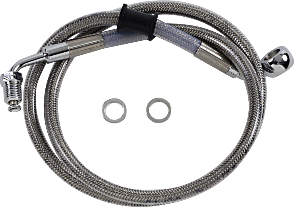 DRAG SPECIALTIES Brake Line - +10" - Stainless Steel - '18-'20 Softail Extended Length Stainless Steel Brake Line - Team Dream Rides