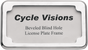 CYCLE VISIONS Beveled License Plate Frame - Chrome Beveled License Plate Frame - Team Dream Rides