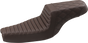 SADDLEMEN Step Up Seat - Tuck and Roll/Lattice Stitched - Brown Step Up Seat — Rear Lattice Stitch/Tuck and Roll - Team Dream Rides