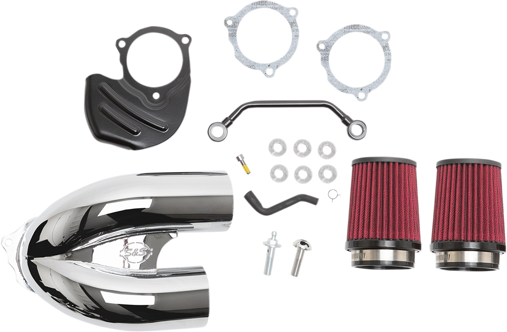S&S CYCLE Tuned Induction Air Cleaner Kit - Chrome 170-0566A - Team Dream Rides