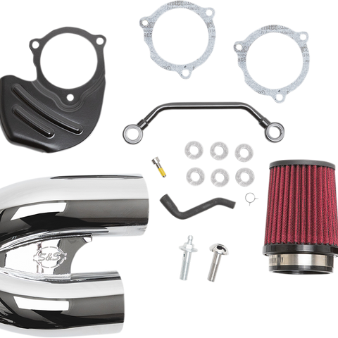 S&S CYCLE Tuned Induction Air Cleaner Kit - Chrome 170-0566A - Team Dream Rides