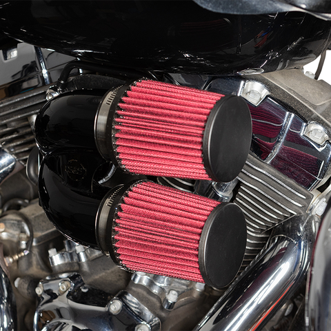 S&S CYCLE Tuned Induction Air Cleaner Kit - Gloss Black 170-0637A - Team Dream Rides