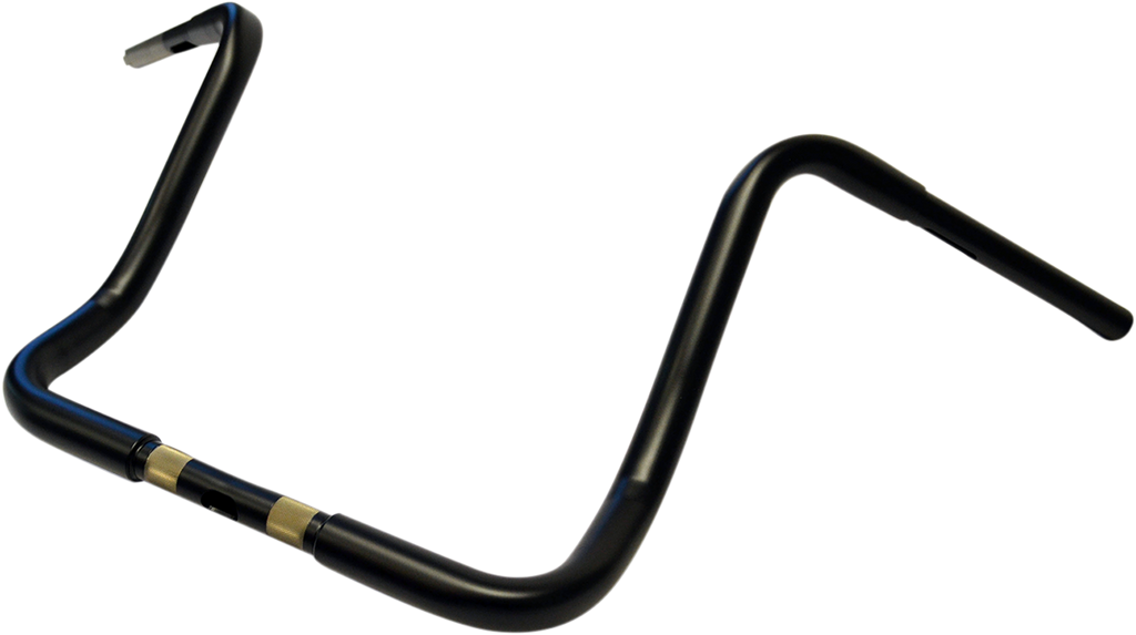 LA CHOPPERS Flat Black 14" Handlebar 1-1/4" Touring Ape Hanger Handlebar - Team Dream Rides