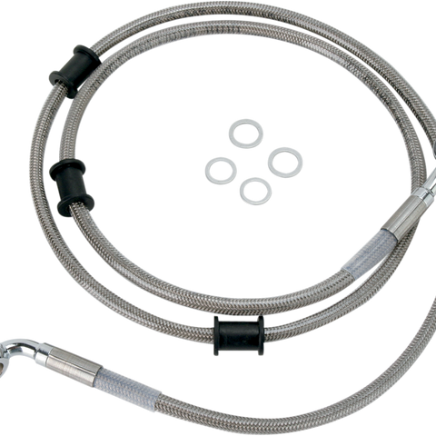 DRAG SPECIALTIES Brake Line - Front Stainless Steel Brake Line Kit - Team Dream Rides