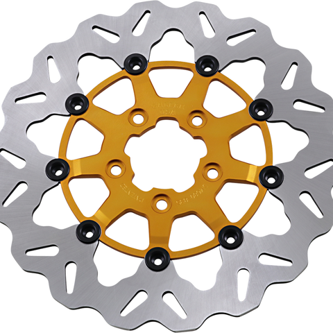GALFER Wave® Rotor - Gold Center - Front Wave® Brake Rotor - Team Dream Rides